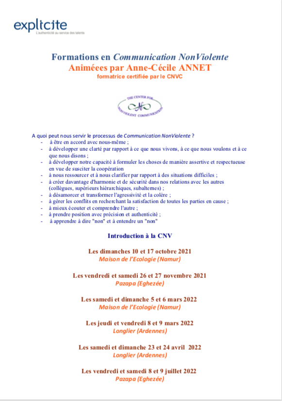 Programme CNV 2021 2022